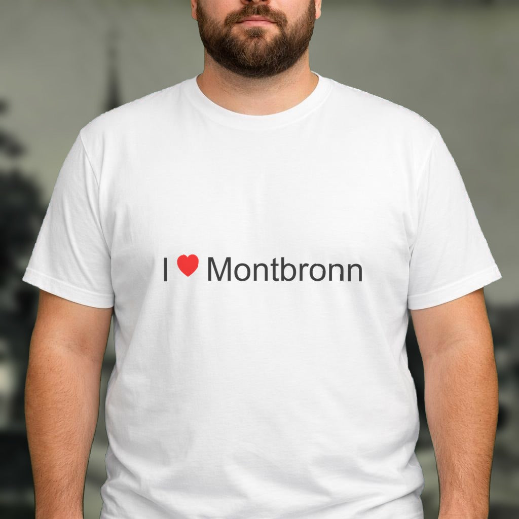 T-shirt I love montbronn