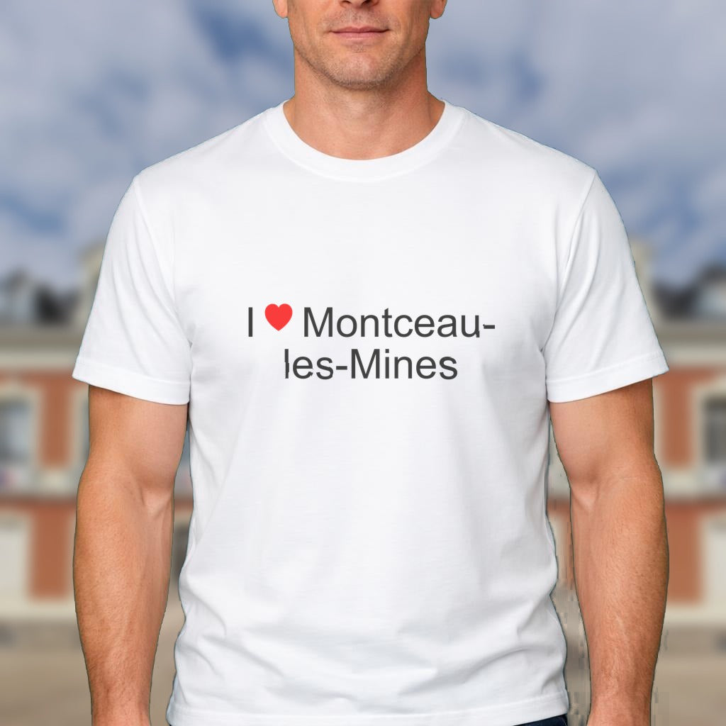T-shirt I love montceau-les-mines