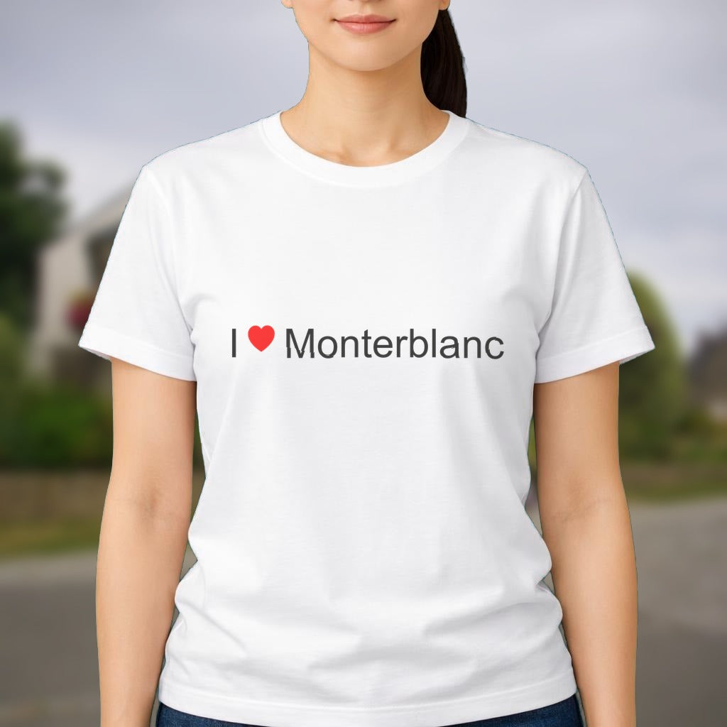 T-shirt I love monterblanc