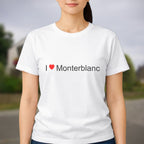 T-shirt I love monterblanc