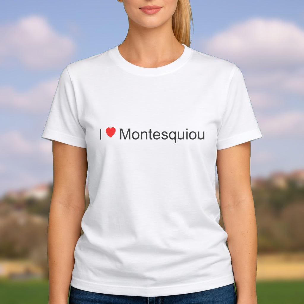 T-shirt I love montesquiou
