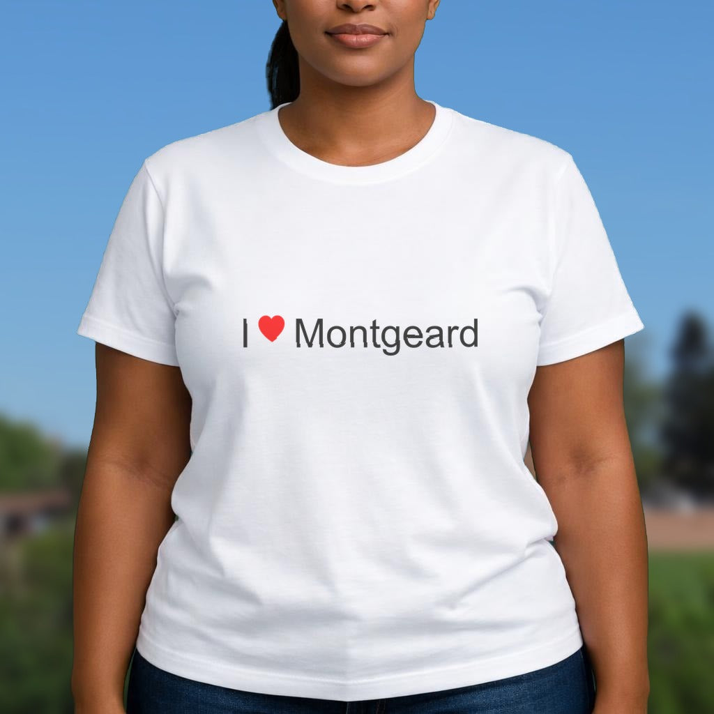 T-shirt I love montgeard