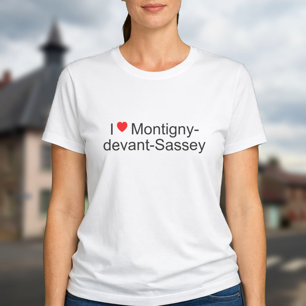 T-shirt I love montigny-devant-sassey