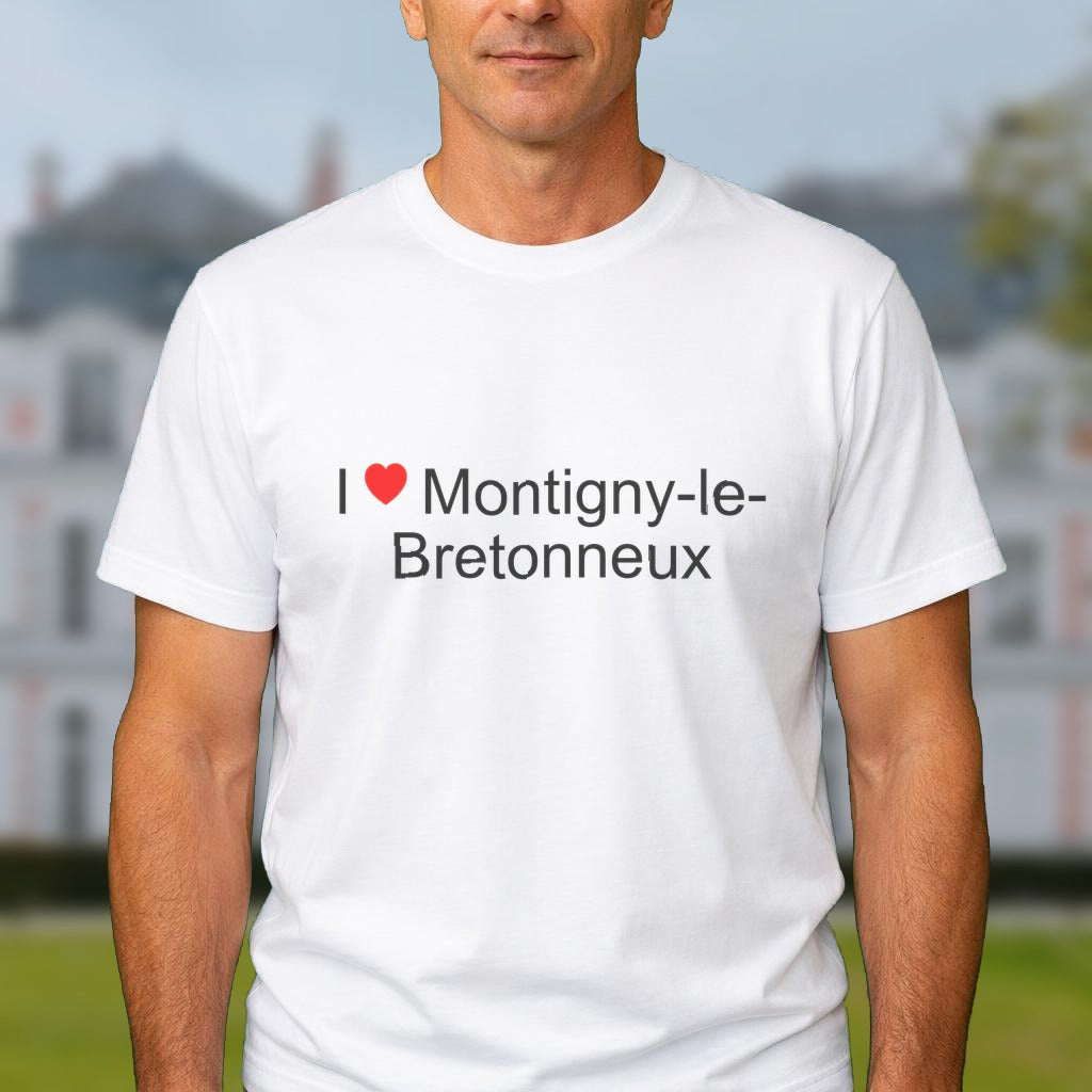 T-shirt I love montigny-le-bretonneux