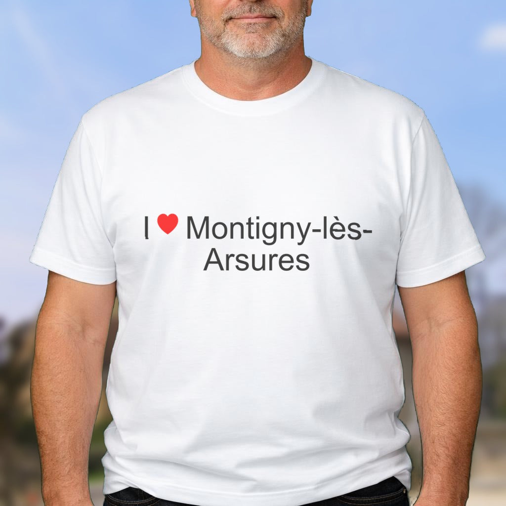 T-shirt I love montigny-lès-arsures