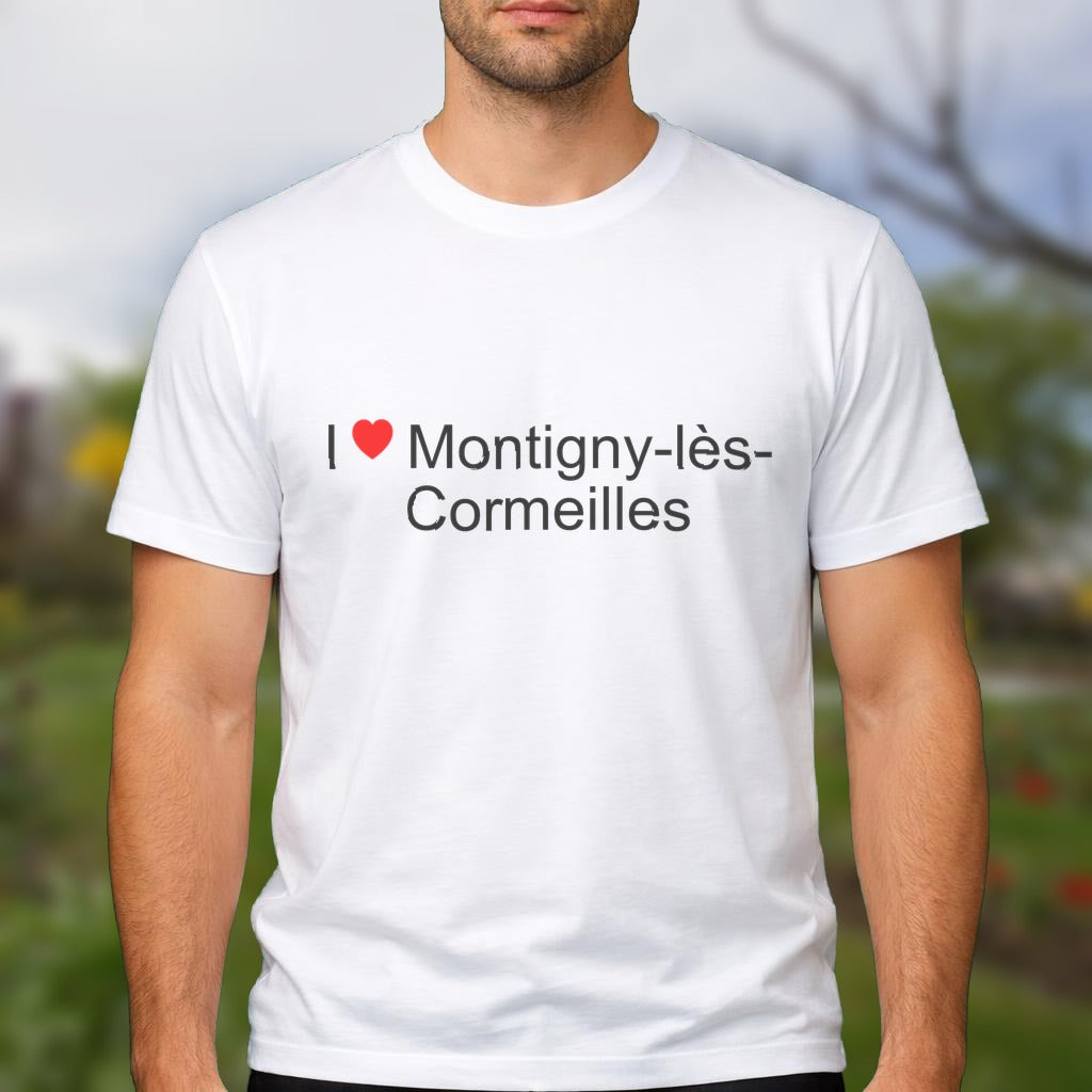 T-shirt I love montigny-lès-cormeilles