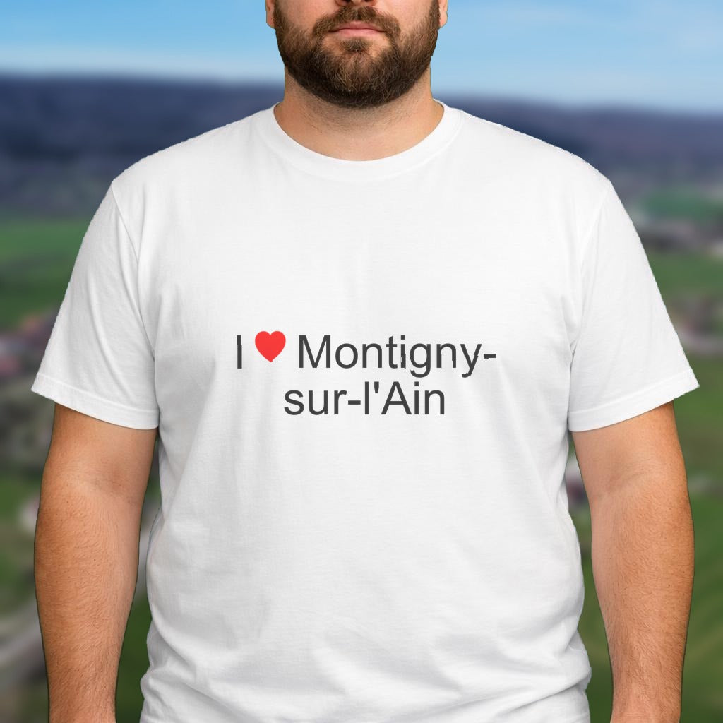 T-shirt I love montigny-sur-l'ain
