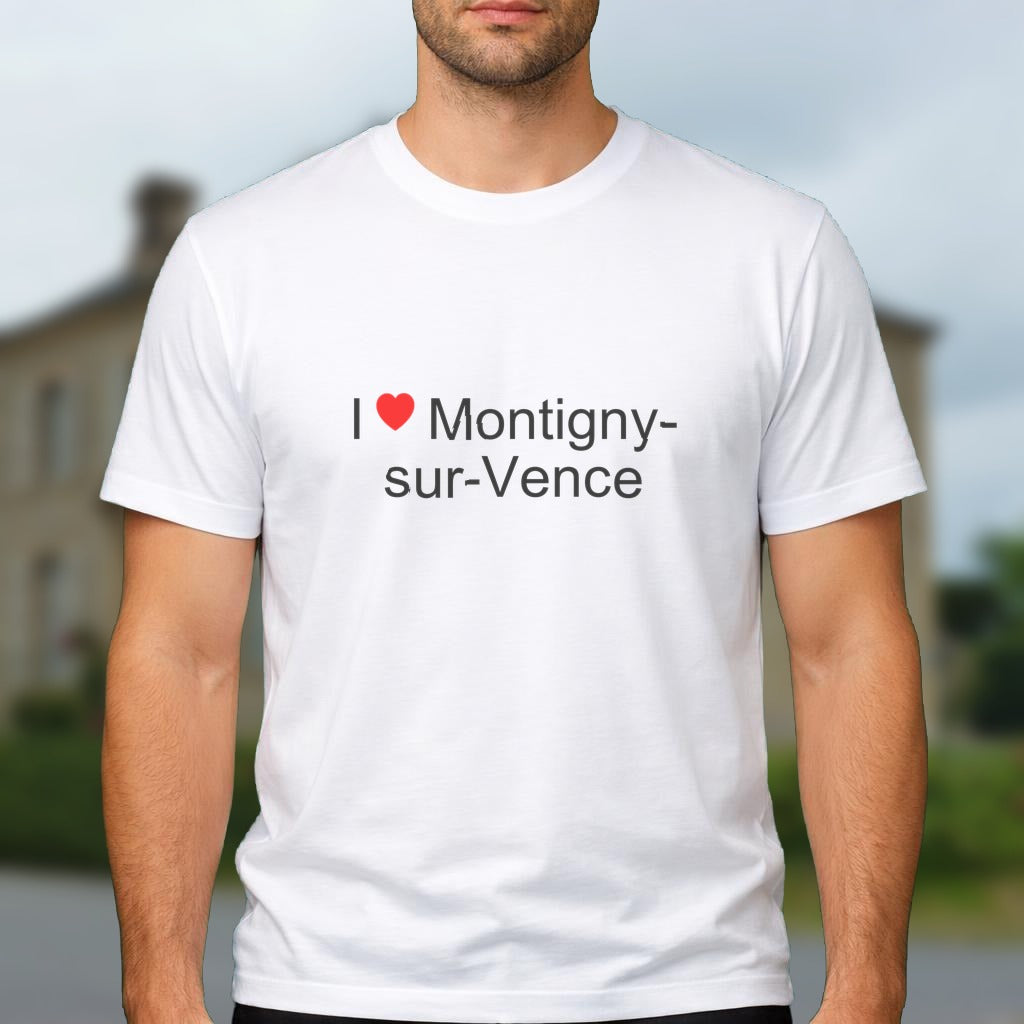 T-shirt I love montigny-sur-vence