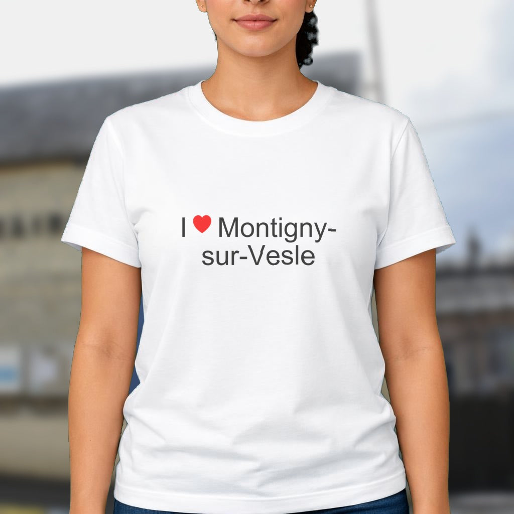 T-shirt I love montigny-sur-vesle