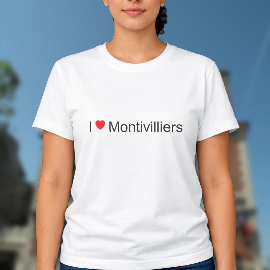 T-shirt I love montivilliers