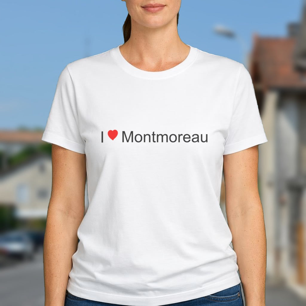 T-shirt I love montmoreau