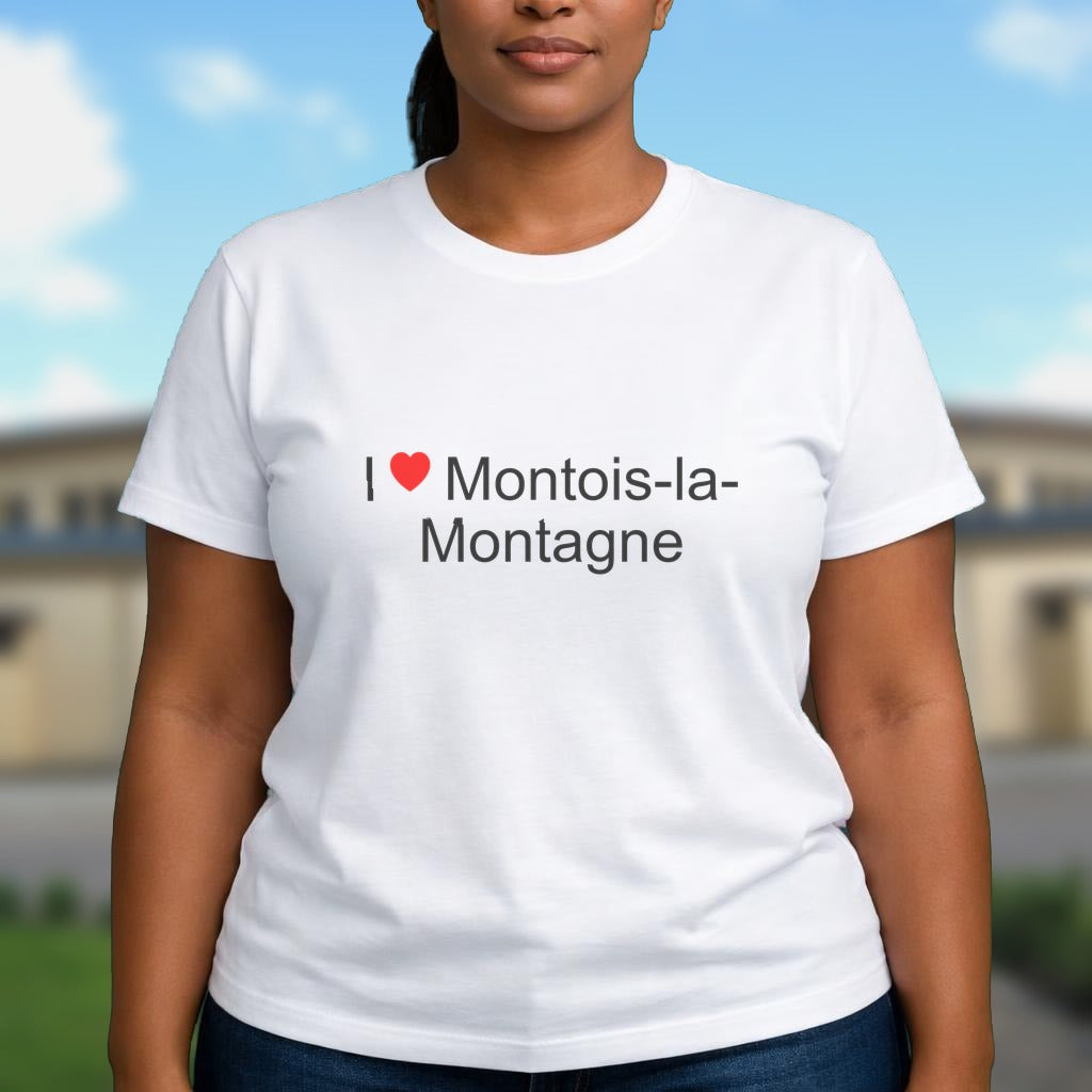 T-shirt I love montois-la-montagne