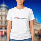 T-shirt I love Montpellier - souvenir Hérault (1)
