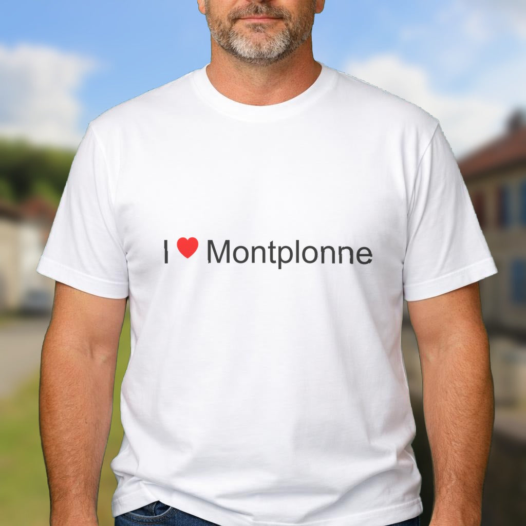 T-shirt I love montplonne