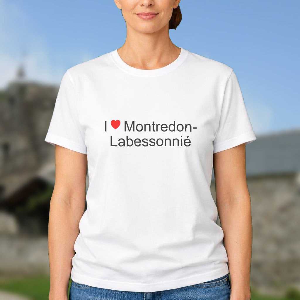 T-shirt I love montredon-labessonnié
