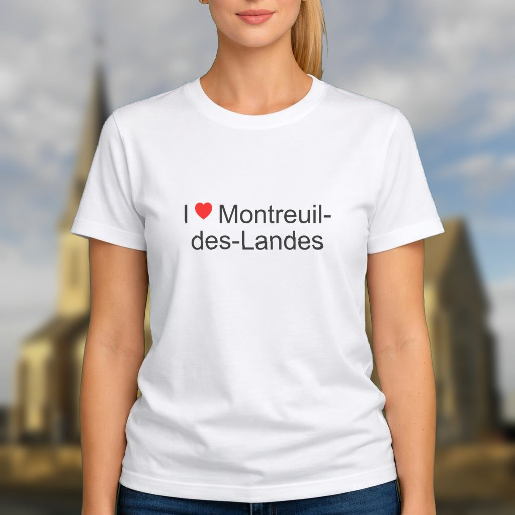 T-shirt I love montreuil-des-landes