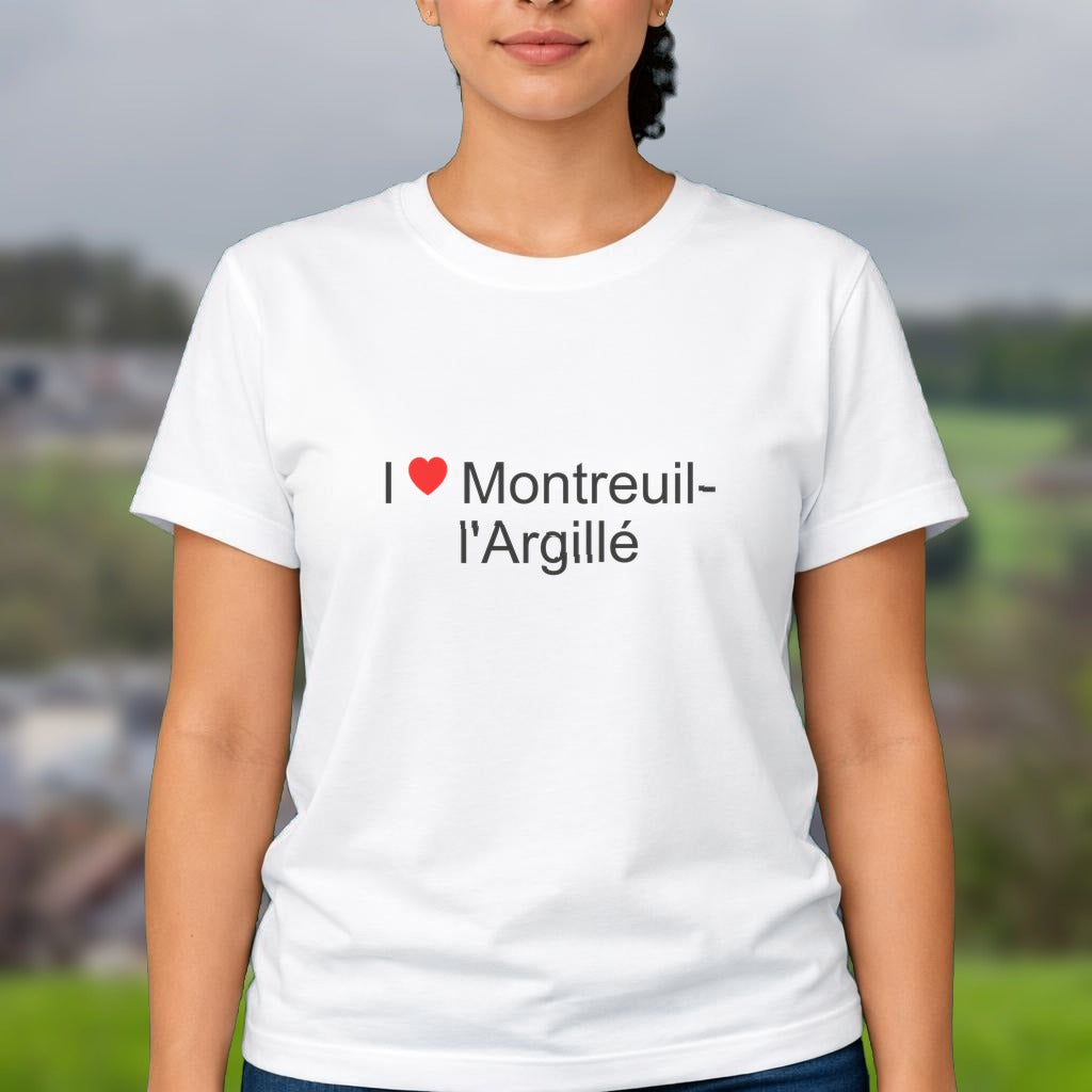 T-shirt I love montreuil-l'argillé