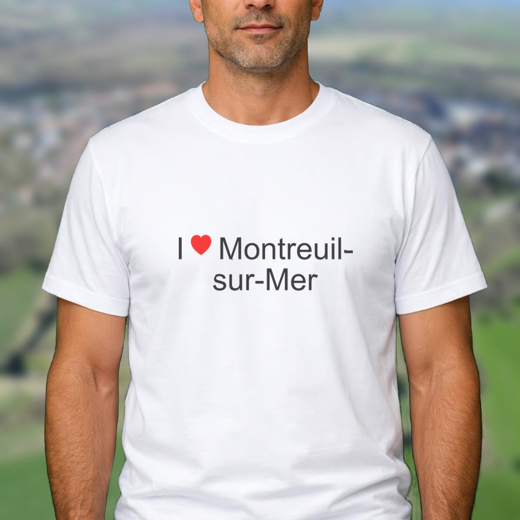 T-shirt I love montreuil-sur-mer