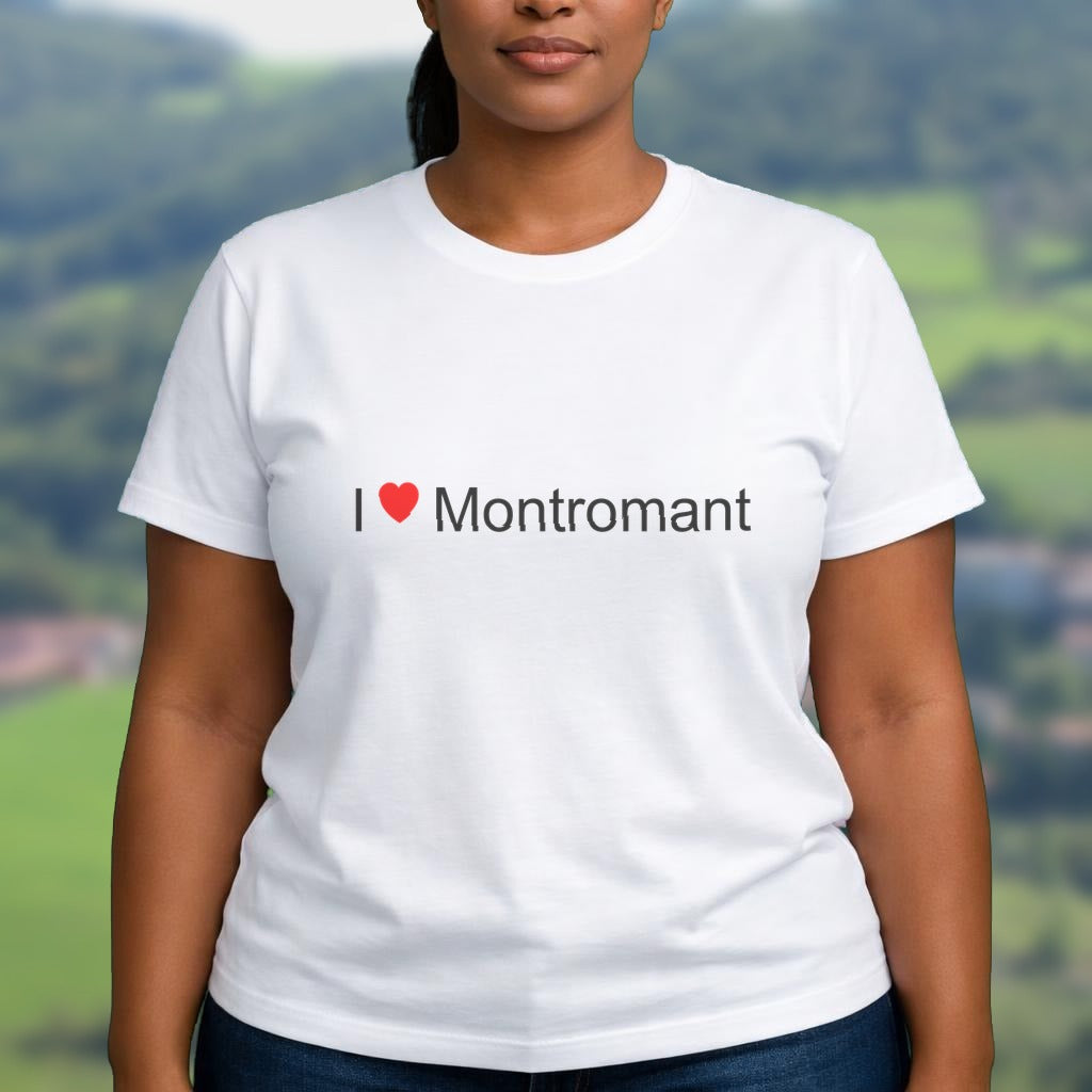 T-shirt I love montromant