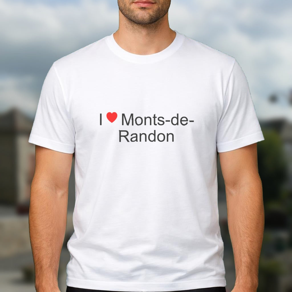 T-shirt I love monts-de-randon