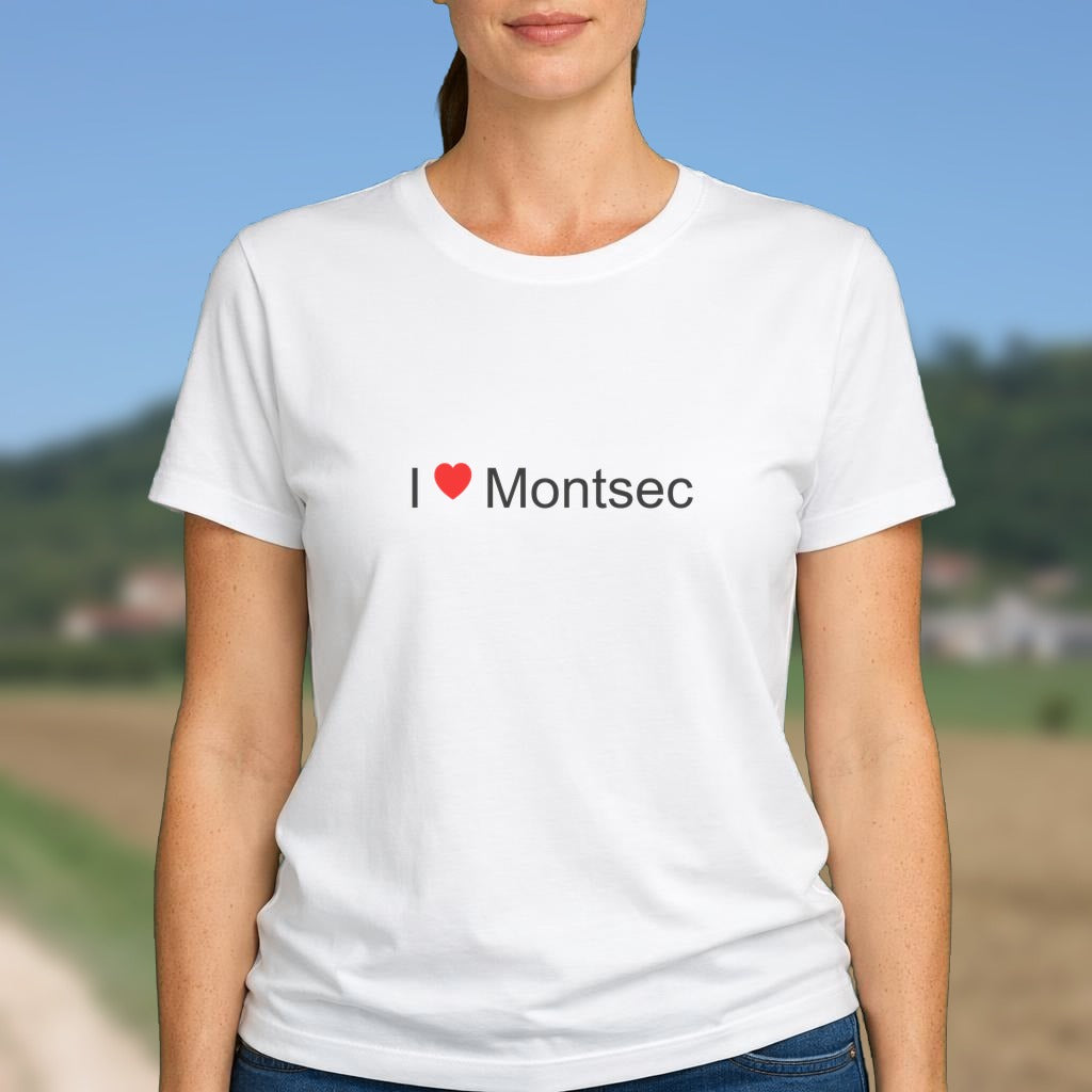 T-shirt I love montsec