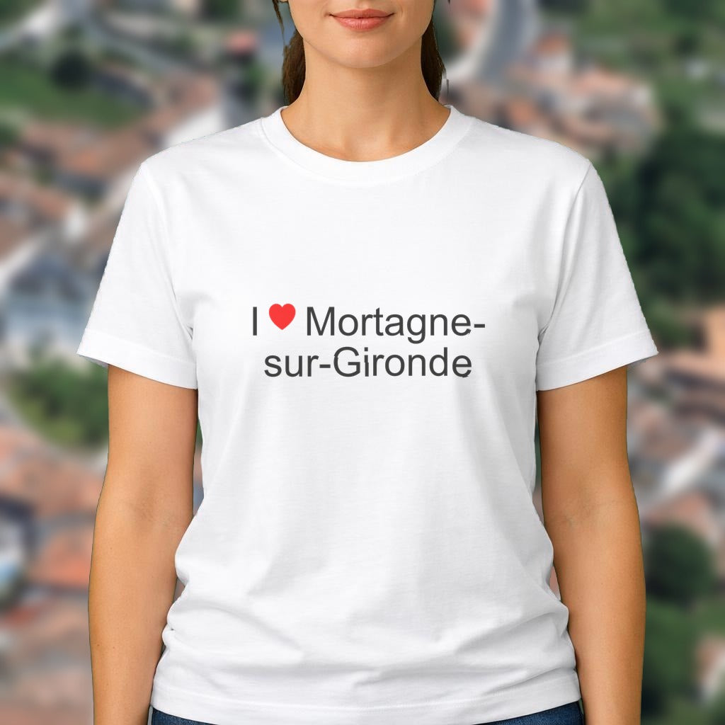 T-shirt I love mortagne-sur-gironde