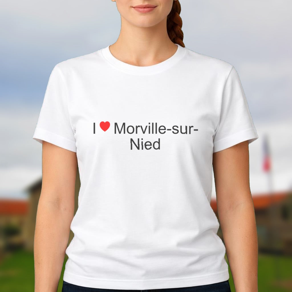 T-shirt I love morville-sur-nied