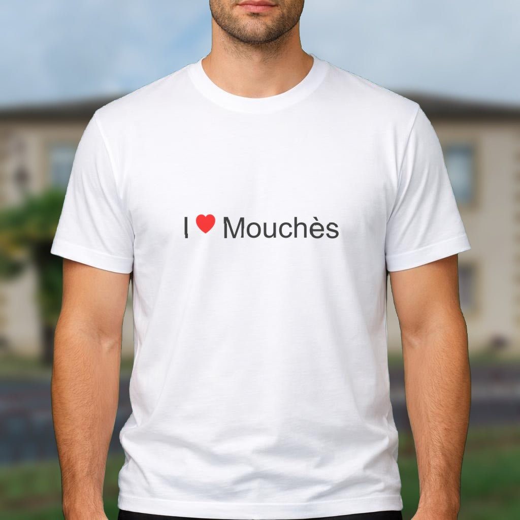 T-shirt I love mouchès