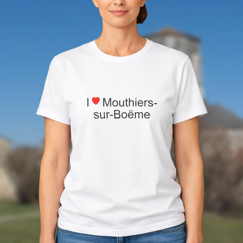 T-shirt I love mouthiers-sur-boëme