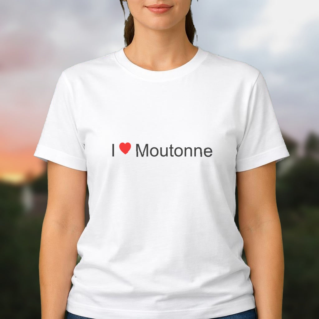 T-shirt I love moutonne