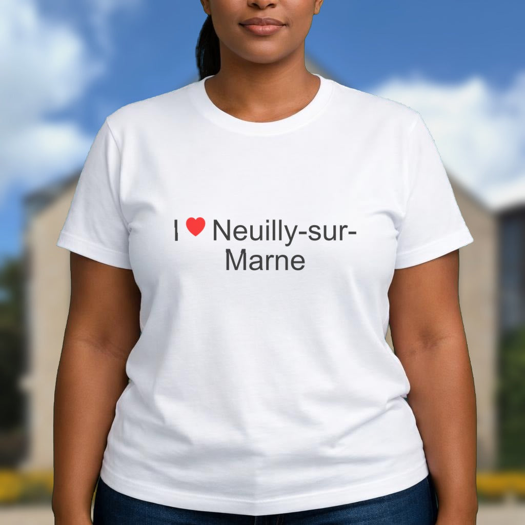T-shirt I love neuilly-sur-marne