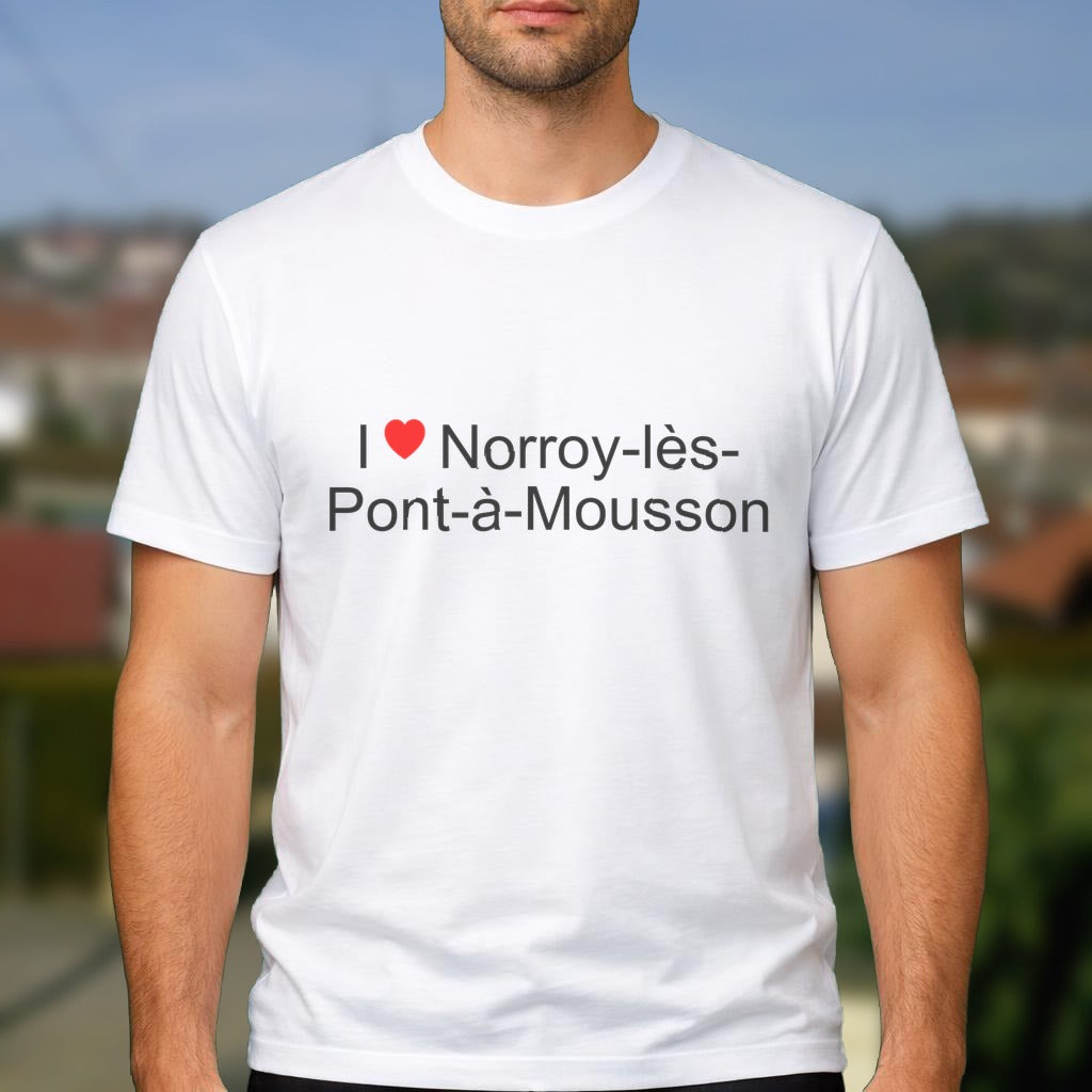T-shirt I love norroy-lès-pont-à-mousson