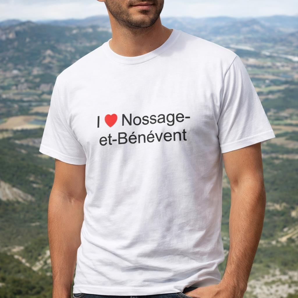 T-shirt I love nossage-et-bénévent