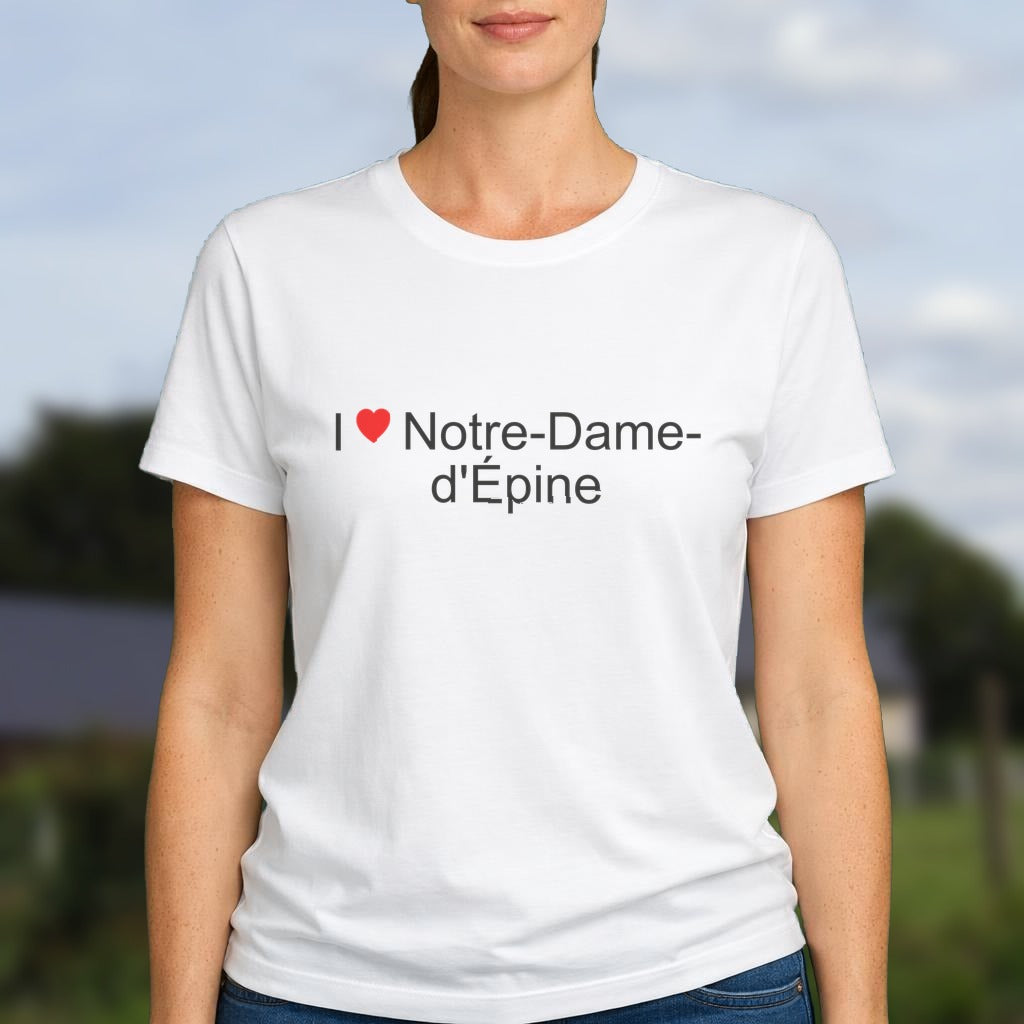 T-shirt I love notre-dame-d'épine