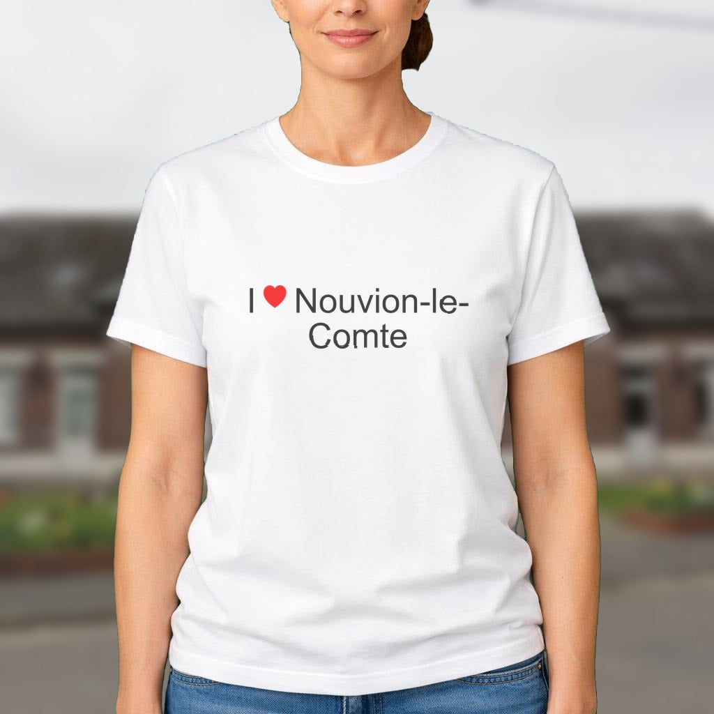 T-shirt I love nouvion-le-comte