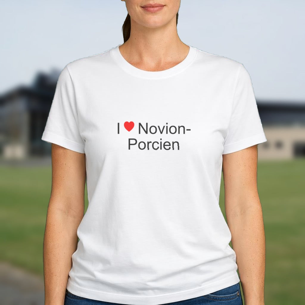 T-shirt I love novion-porcien
