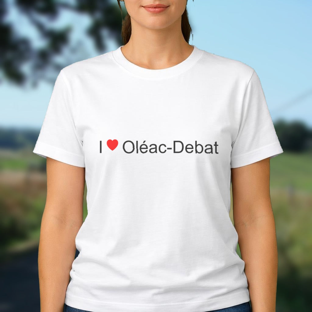 T-shirt I love oléac-debat