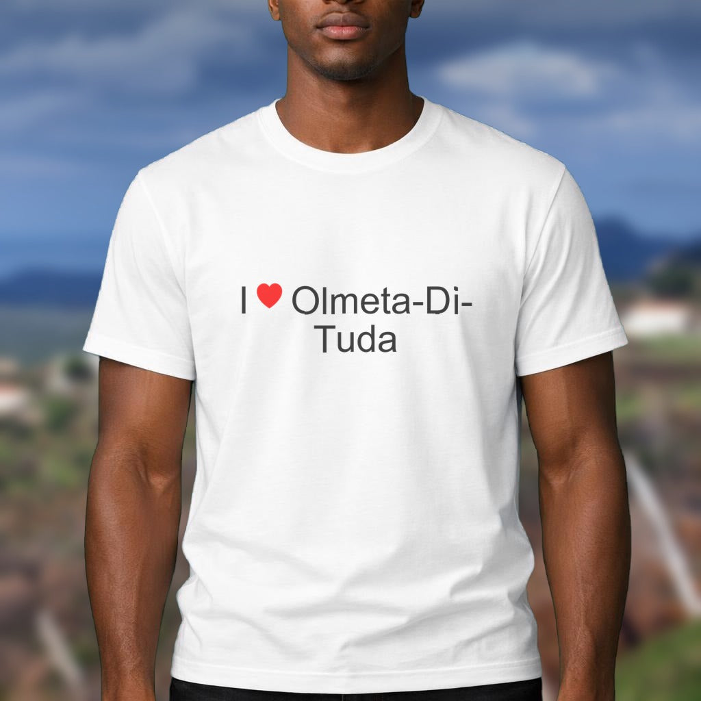 T-shirt I love olmeta-di-tuda