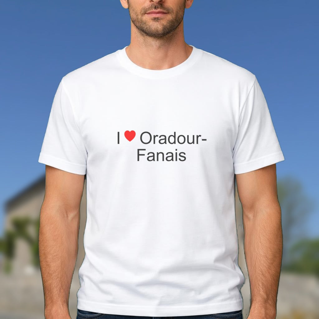 T-shirt I love oradour-fanais