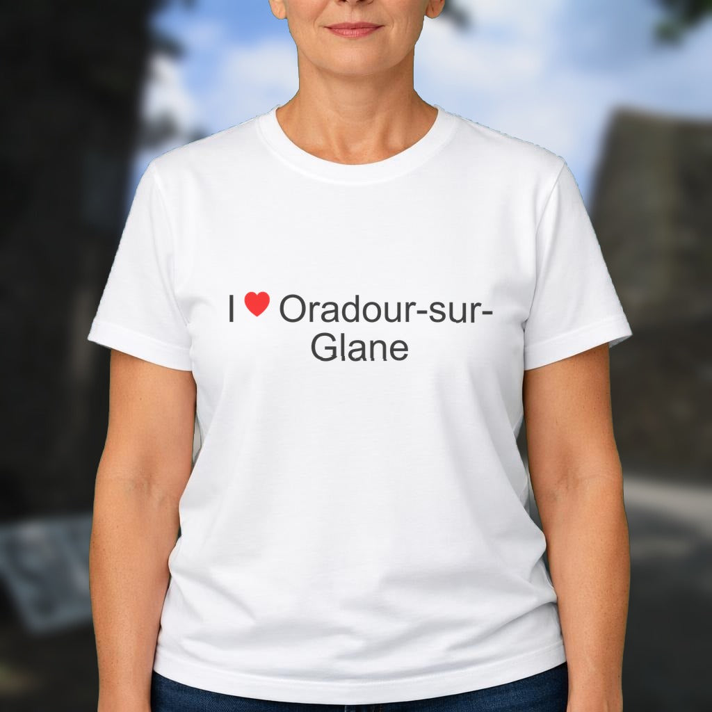 T-shirt I love oradour-sur-glane
