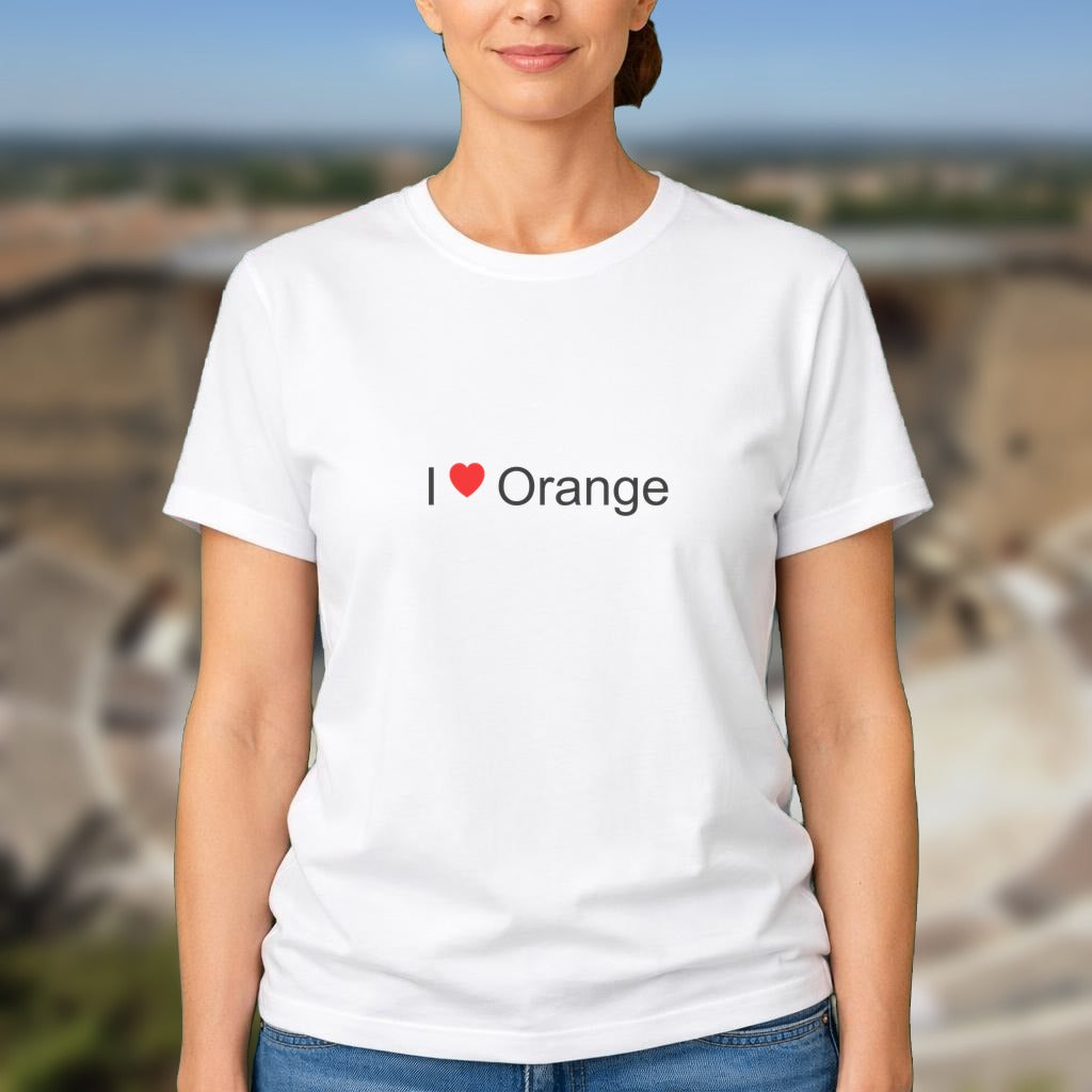 T-shirt I love orange