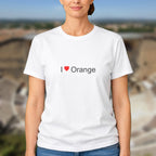T-shirt I love orange