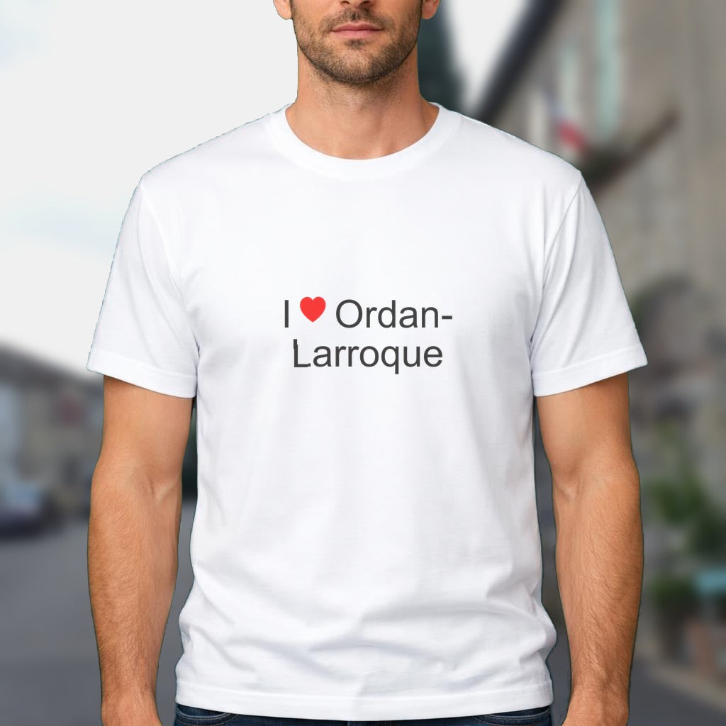 T-shirt I love ordan-larroque