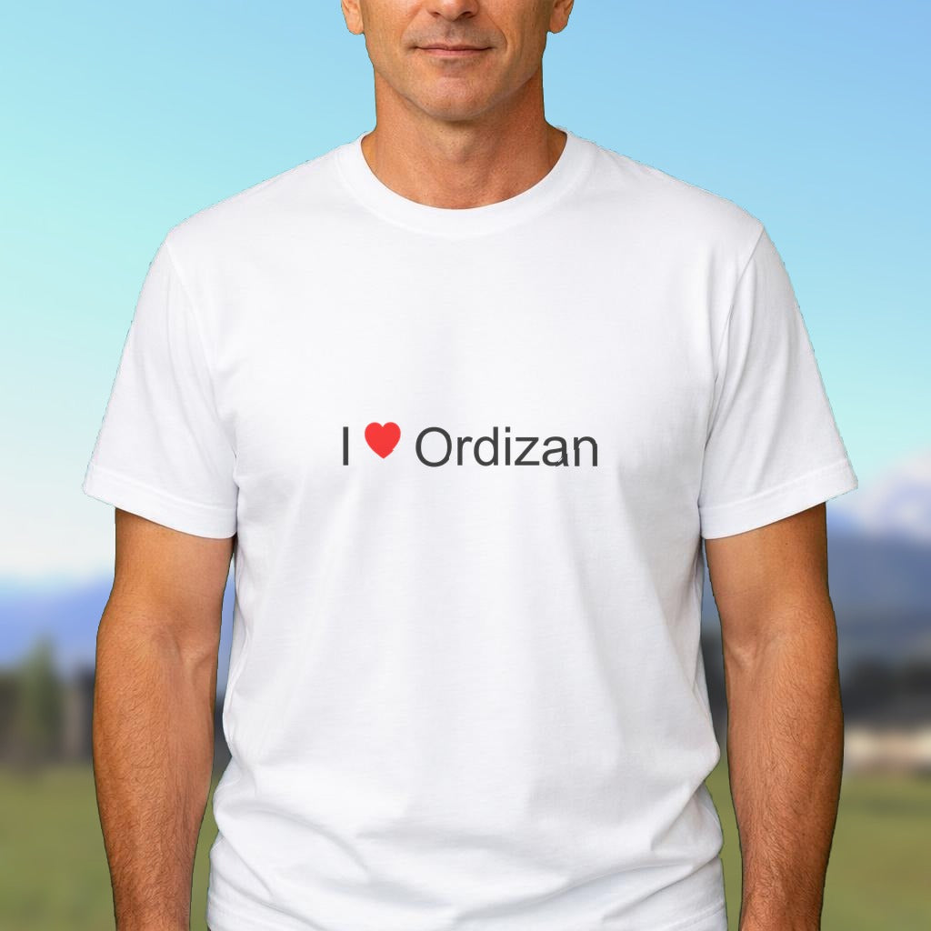 T-shirt I love ordizan