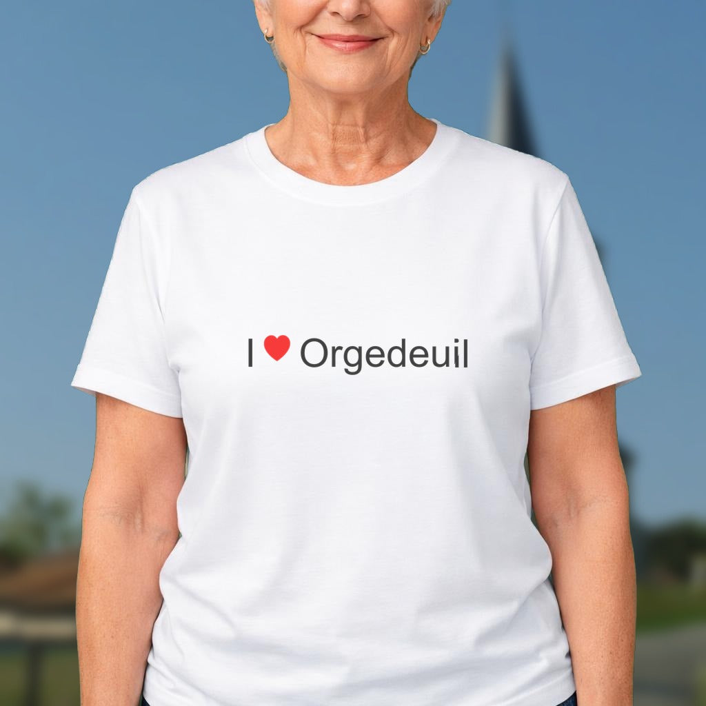 T-shirt I love orgedeuil