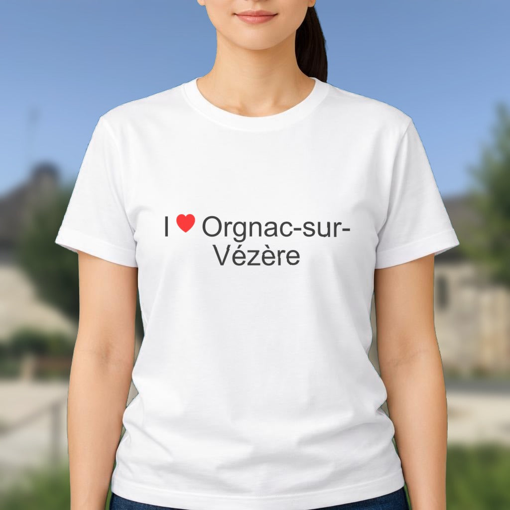 T-shirt I love orgnac-sur-vézère