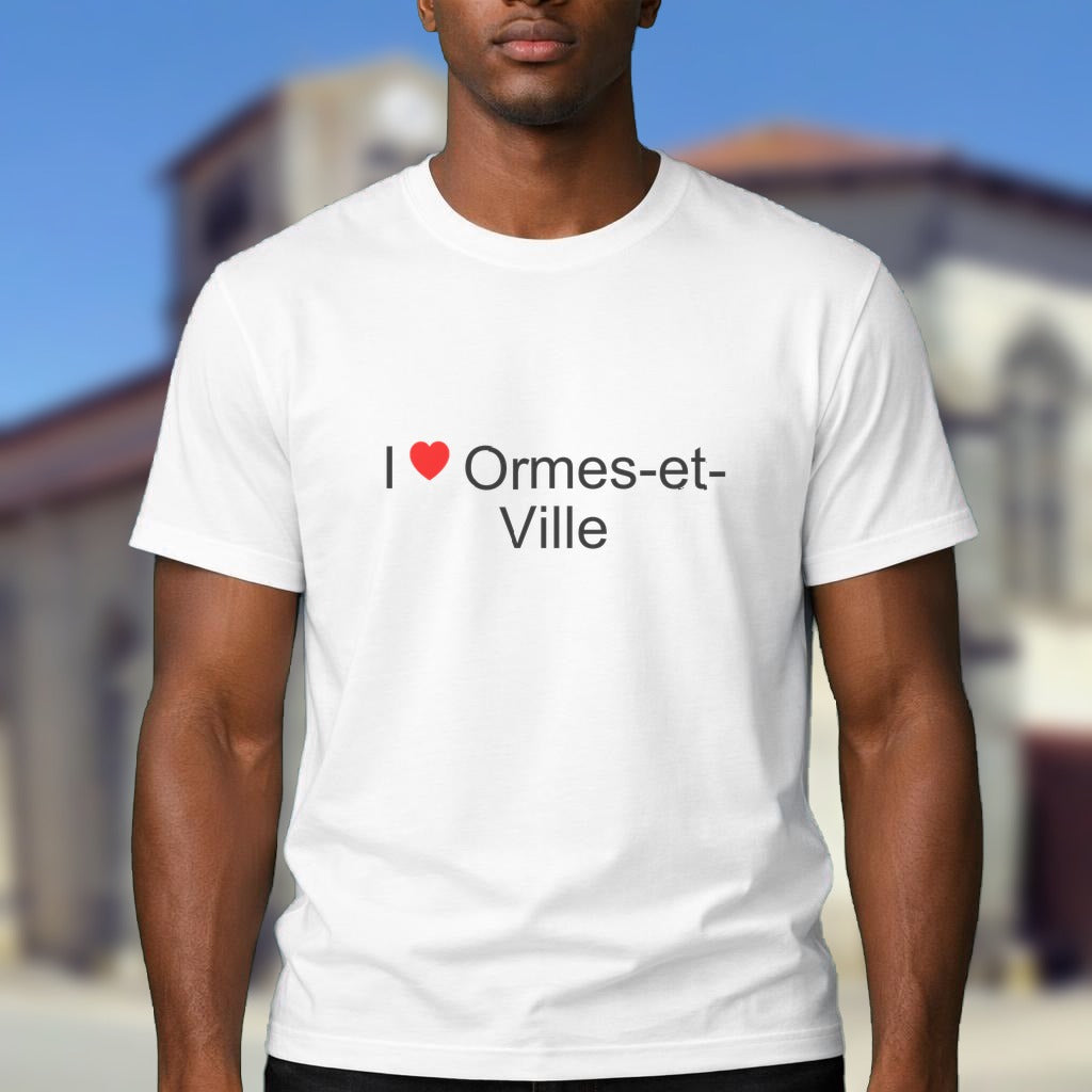 T-shirt I love ormes-et-ville
