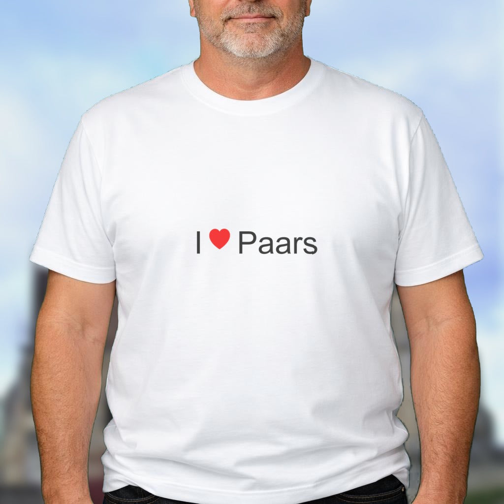T-shirt I love paars