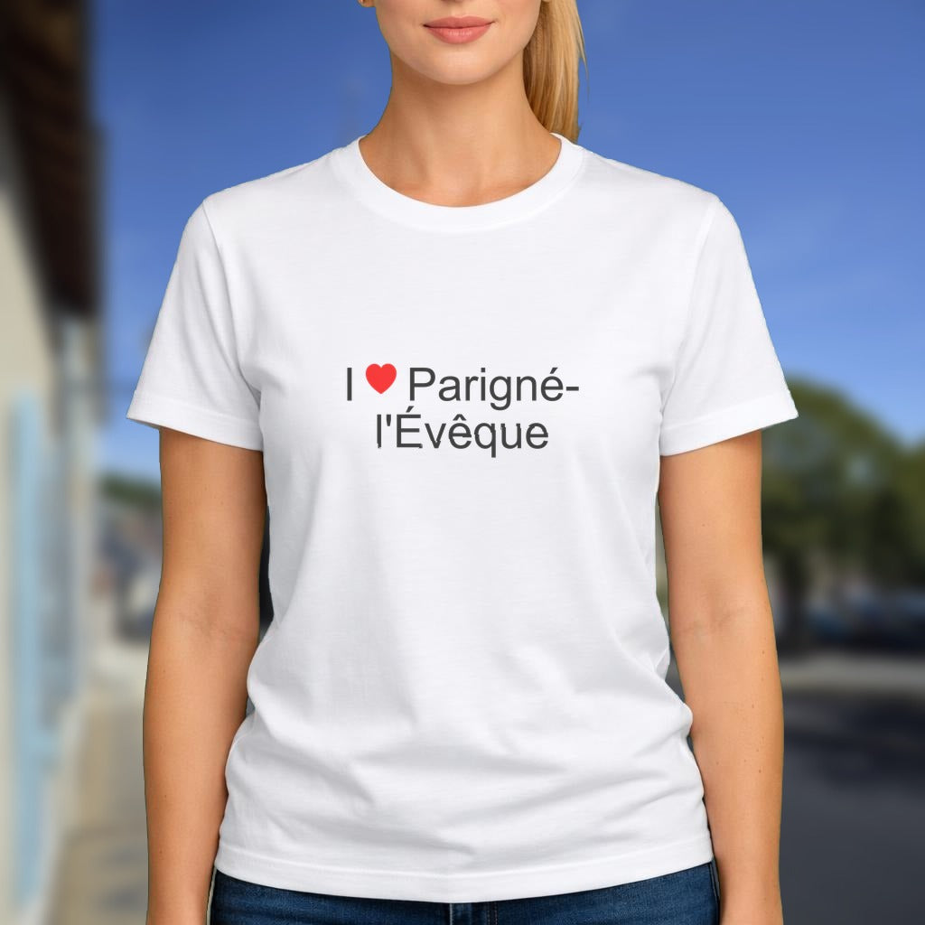 T-shirt I love parigné-l'évêque