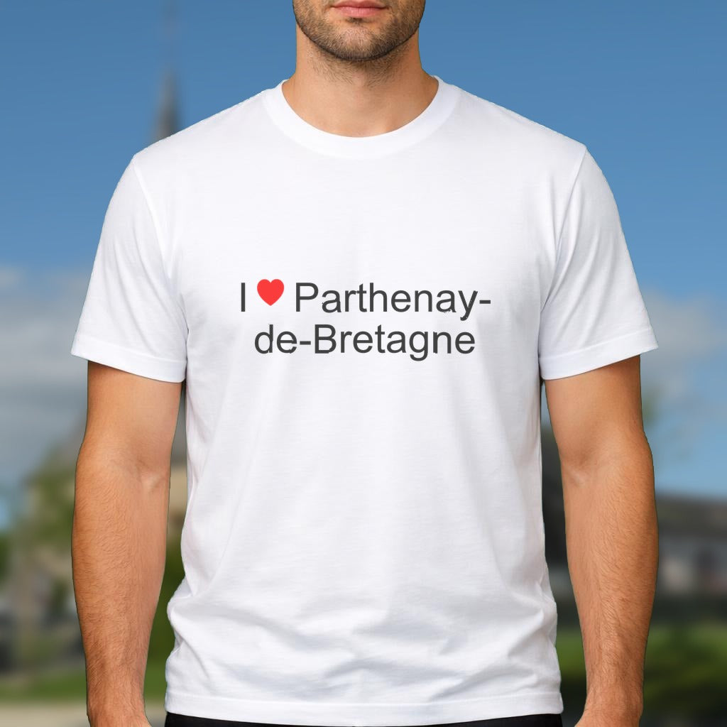 T-shirt I love parthenay-de-bretagne